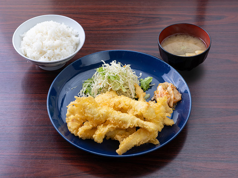 鳥天定食+ミニラーメン
